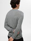 Selected 100% MERINOWOL PULLOVER MET RONDE HALS, Medium Grey Melange, highres - 16094647_MediumGreyMelange_008.jpg