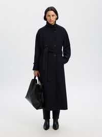 WOOL BLEND  COAT, Sky Captain, highres