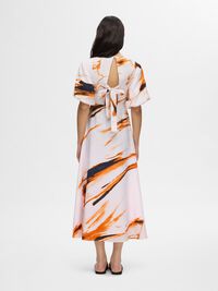 PRINTED VISCOSE BLEND MAXI DRESS, Cradle Pink, highres
