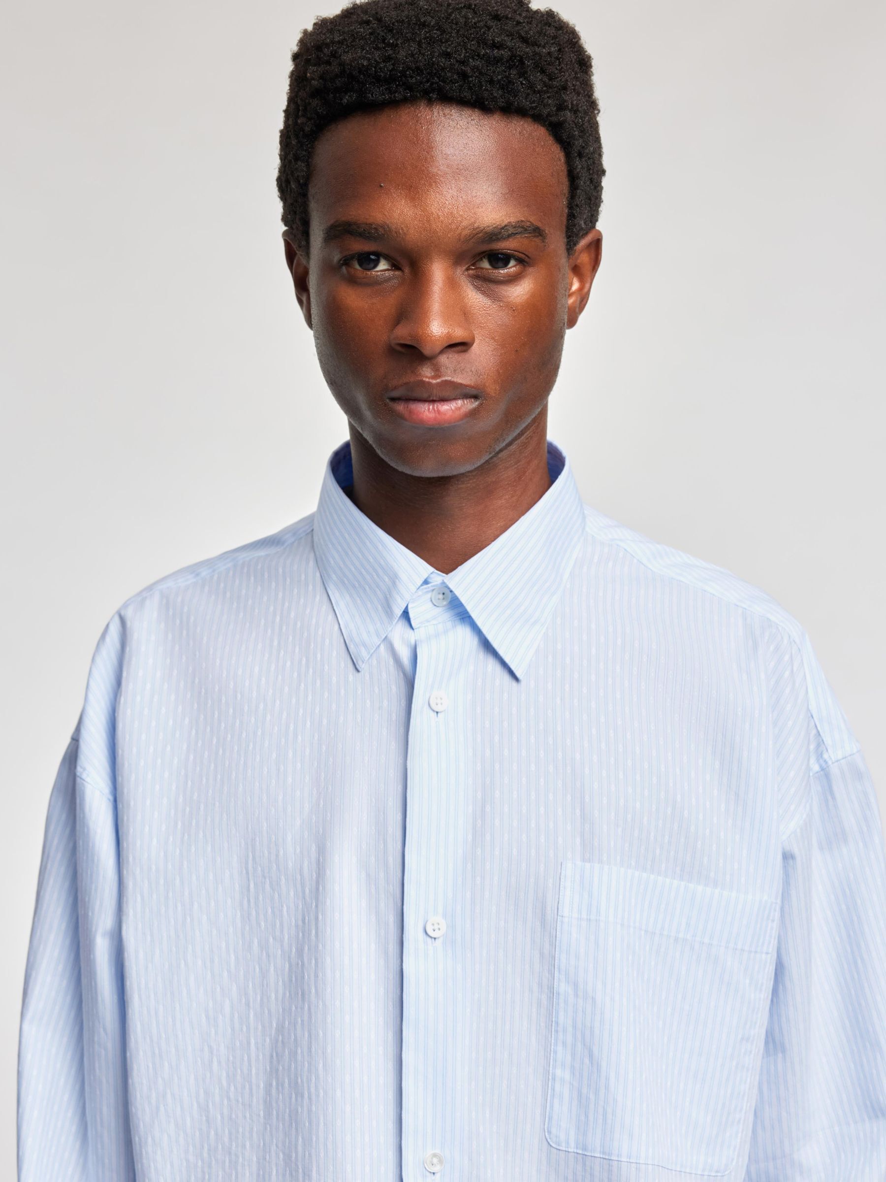 RELAXED FIT SHIRT, Light Blue, highres