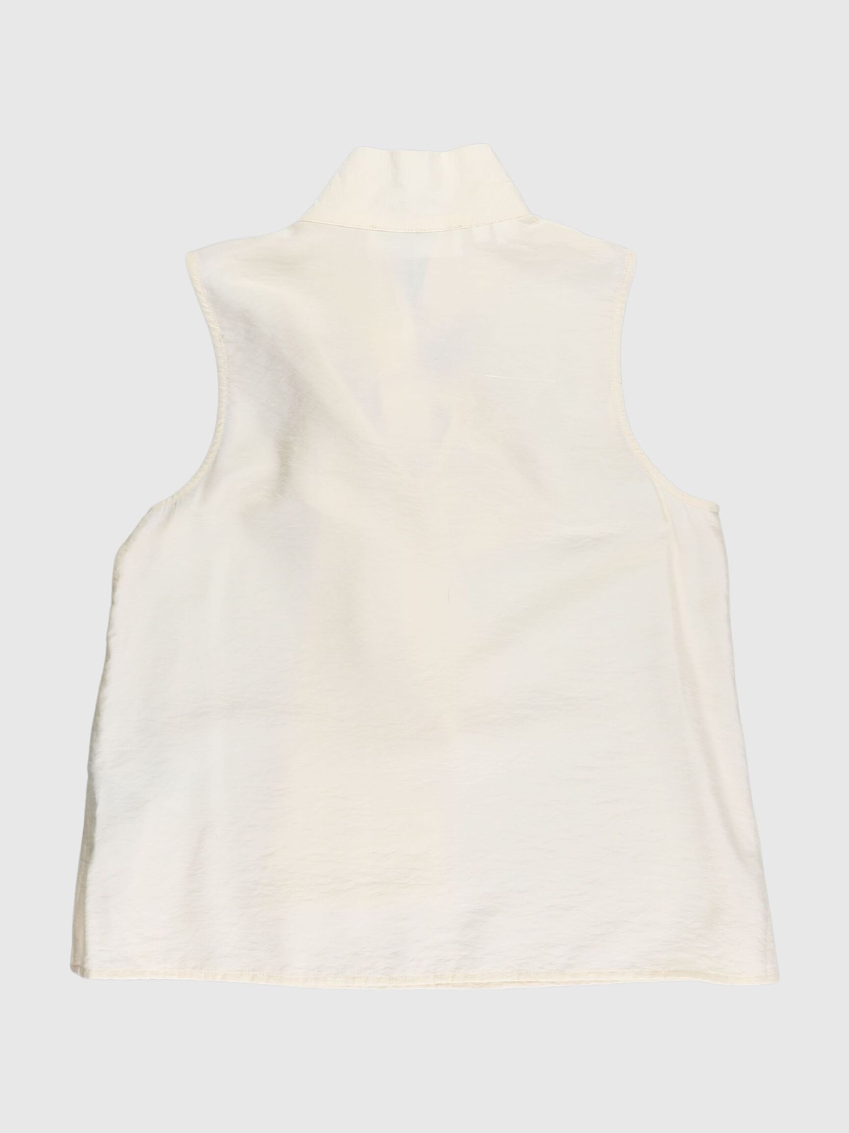 TIE NECK SLEEVELESS TOP, Birch, highres