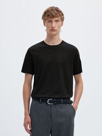 3ER-PACK BAUMWOLL T-SHIRT, Black, highres