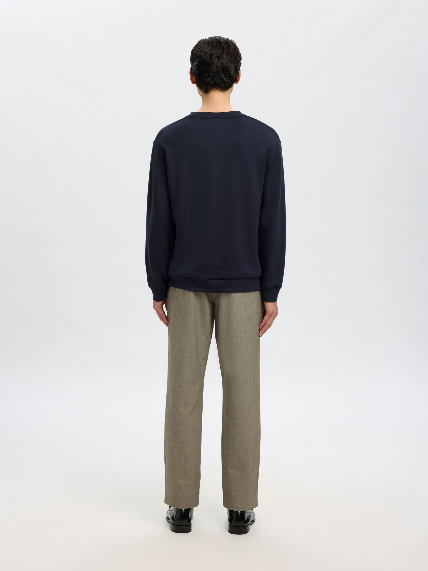 VISCOSE BLEND SWEATSHIRT, Sky Captain, highres
