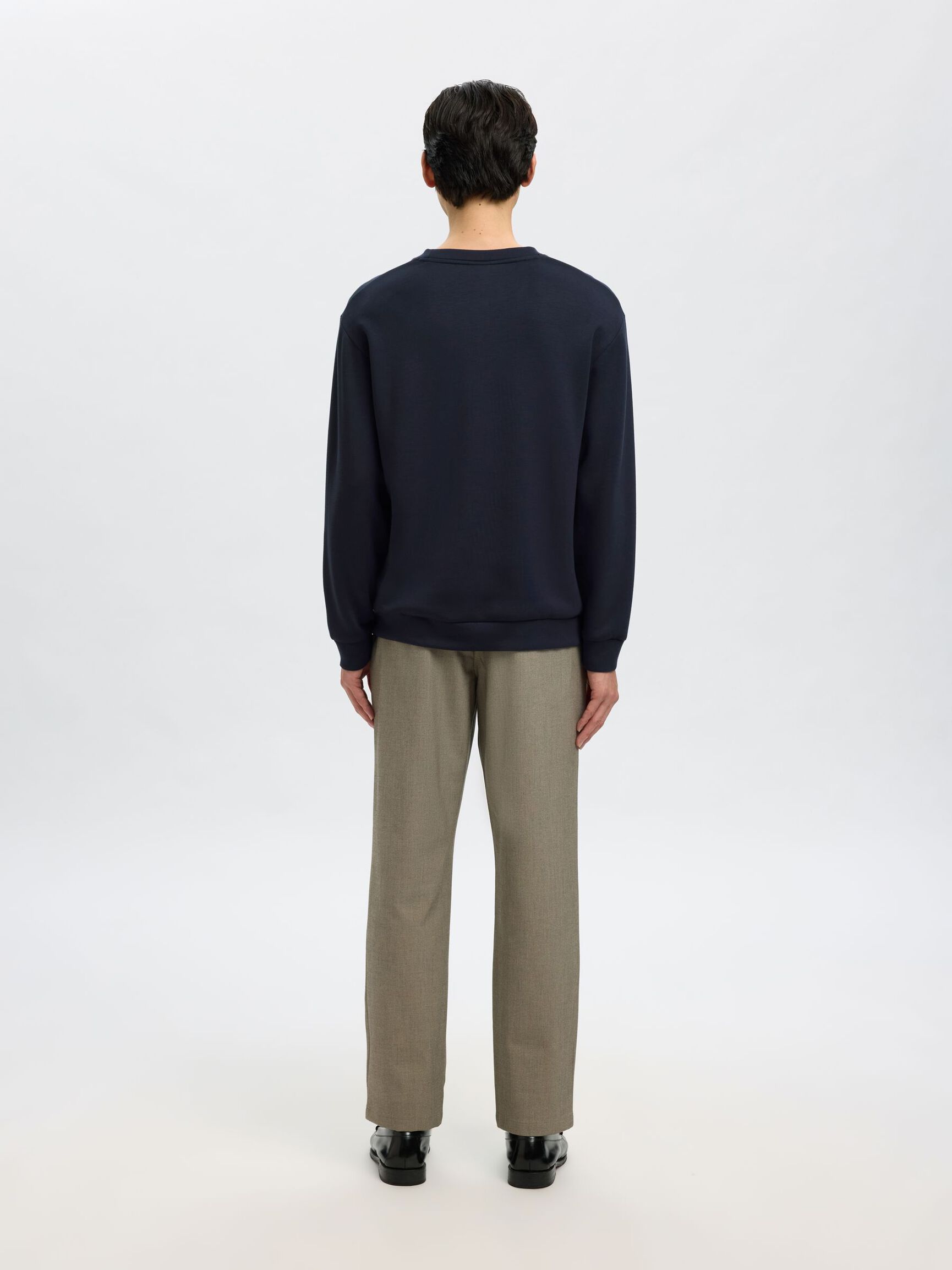 VISCOSE BLEND SWEATSHIRT, Sky Captain, highres