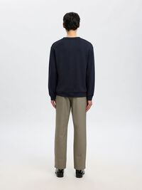 VISCOSE BLEND SWEATSHIRT, Sky Captain, highres