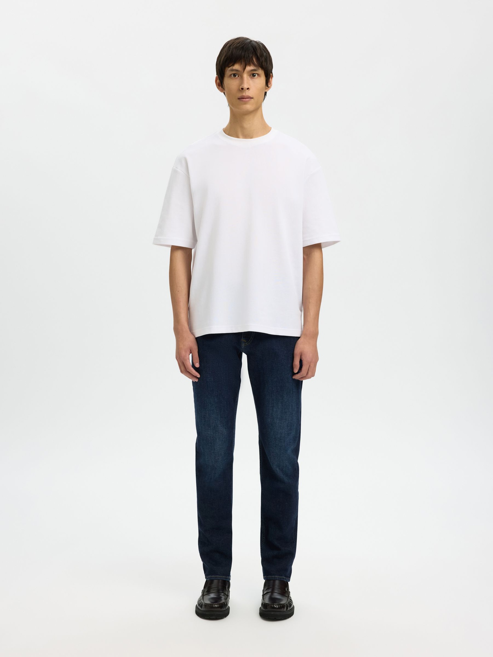 75 FLEX SLIM FIT JEANS, Dark Blue Denim, highres