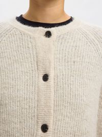 LONG-SLEEVED CARDIGAN, Birch, highres