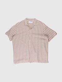 COTTON SHORT SLEEVED SHIRT, Egret, highres