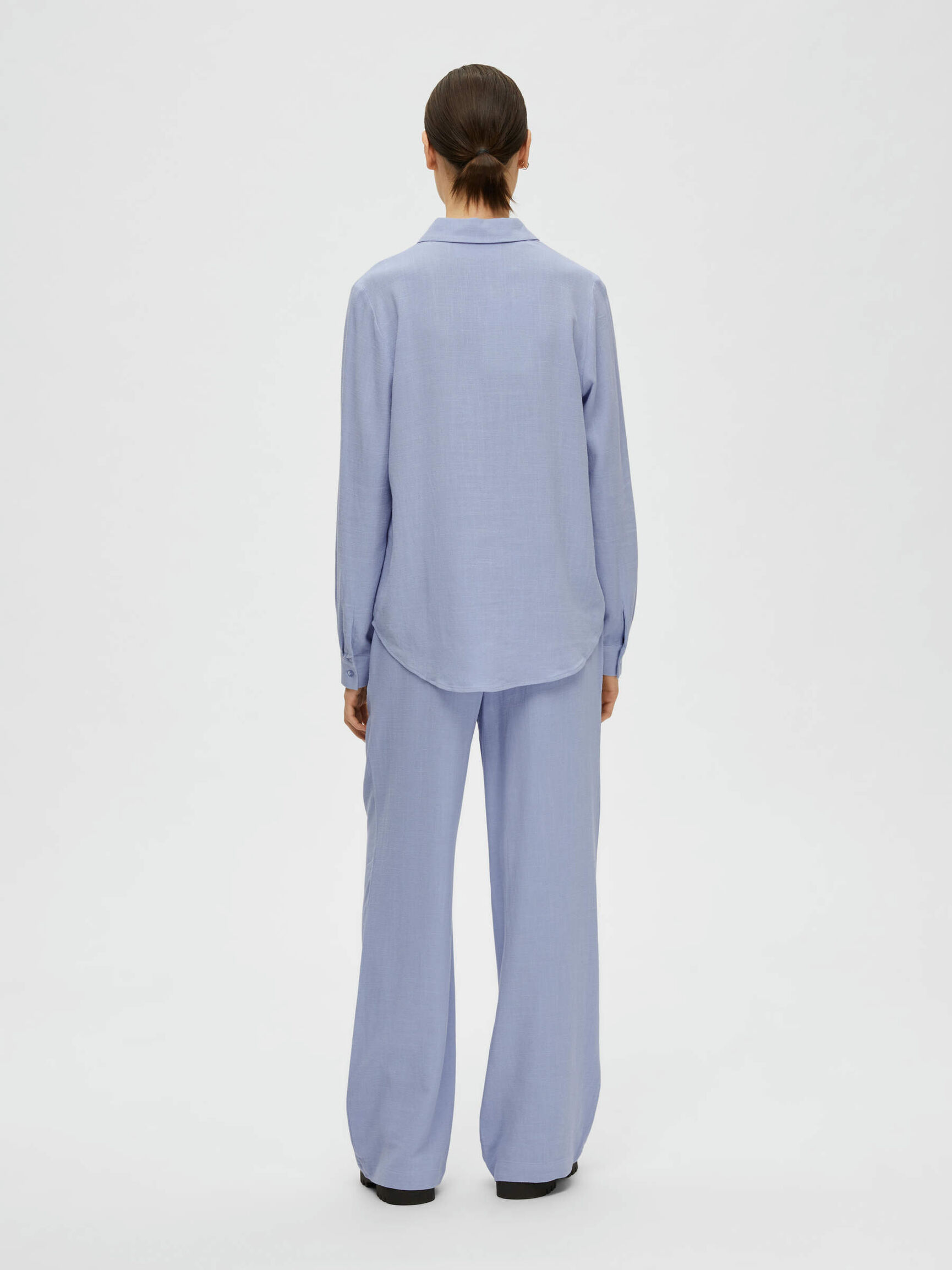 VISCOSE MÉLANGÉE CHEMISE, Blue Heron, highres