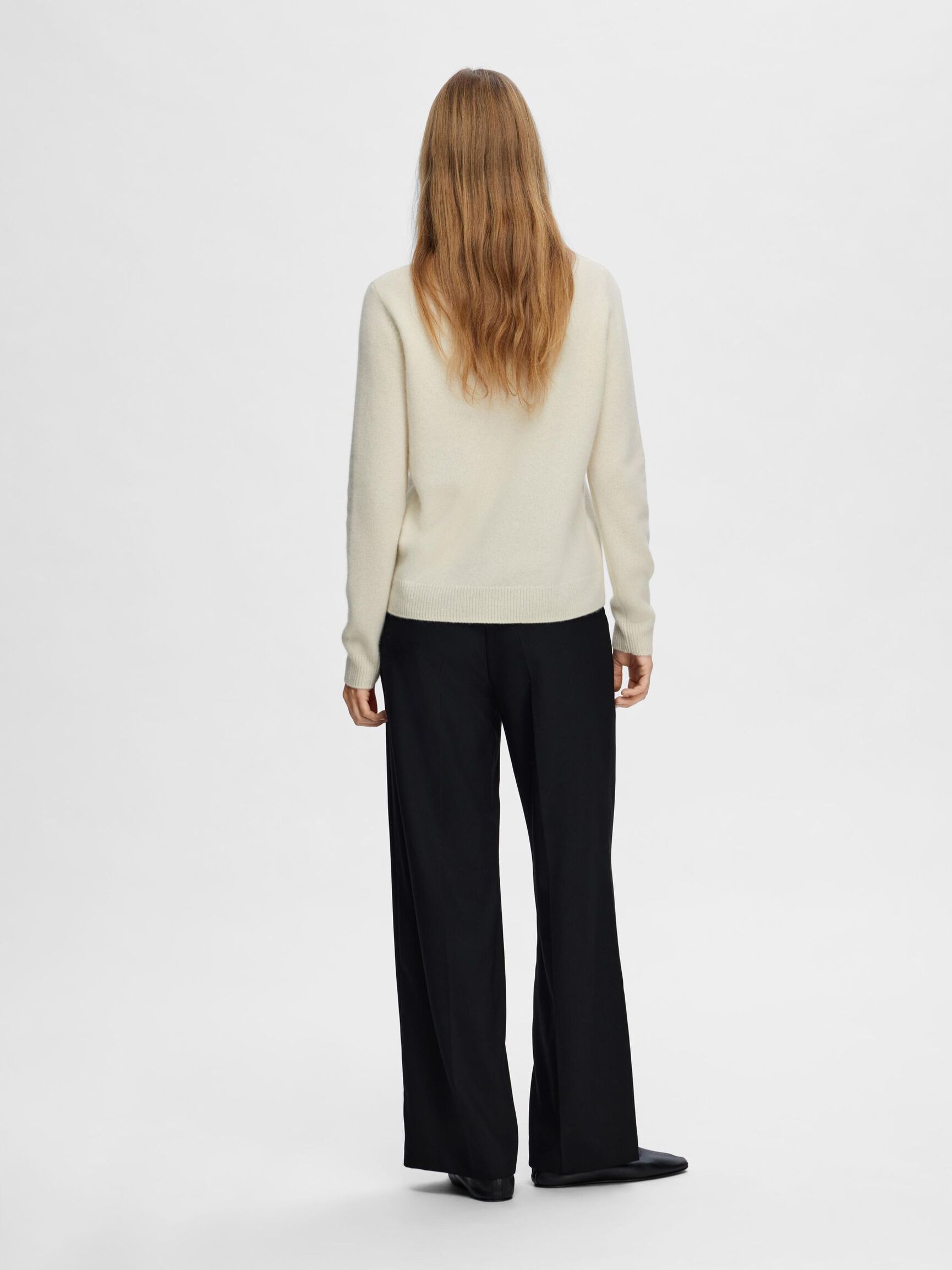 100% CASHMERE JUMPER, Birch, highres