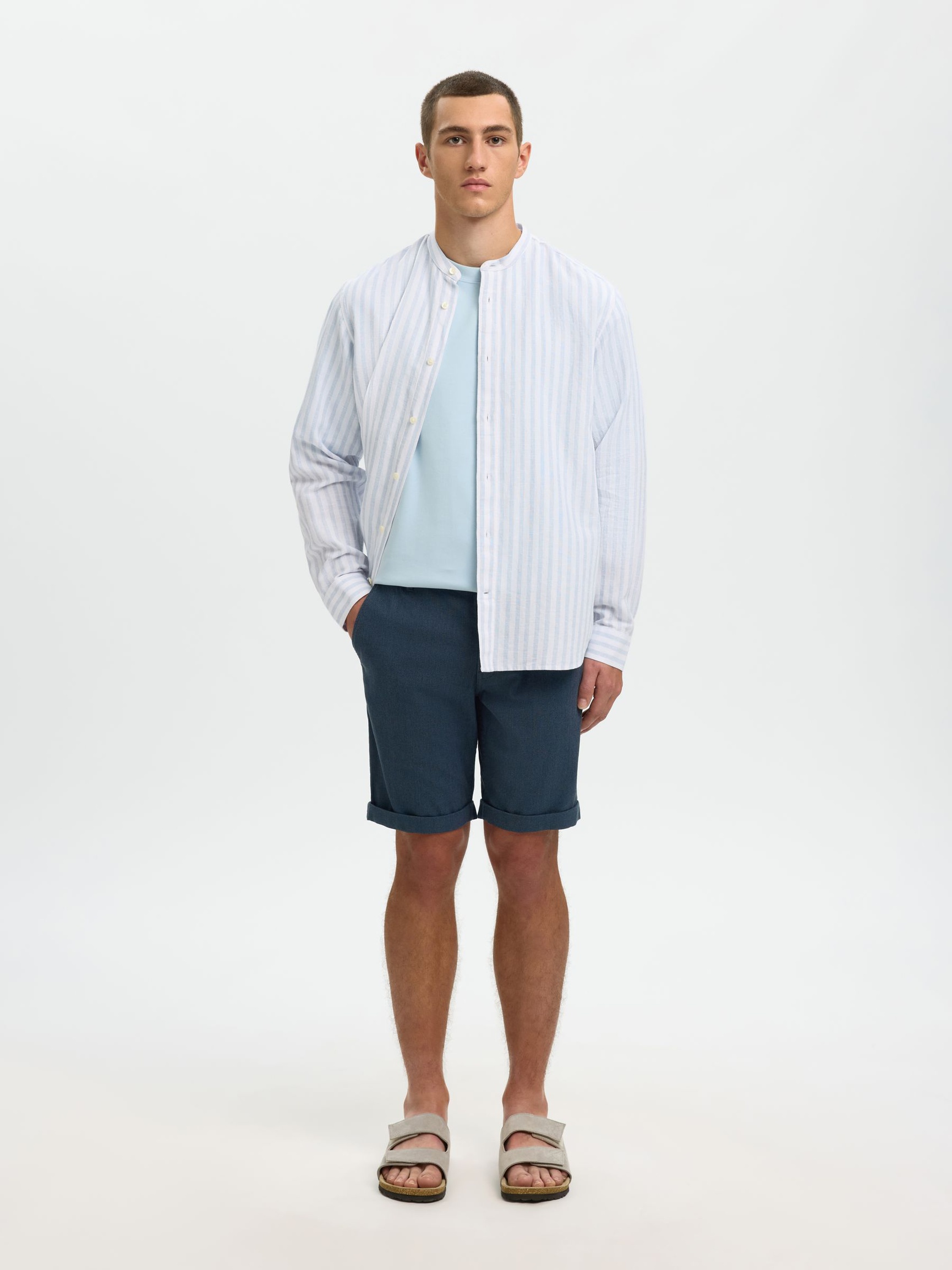 BOMULL FLEX SHORTS, Dark Sapphire, highres