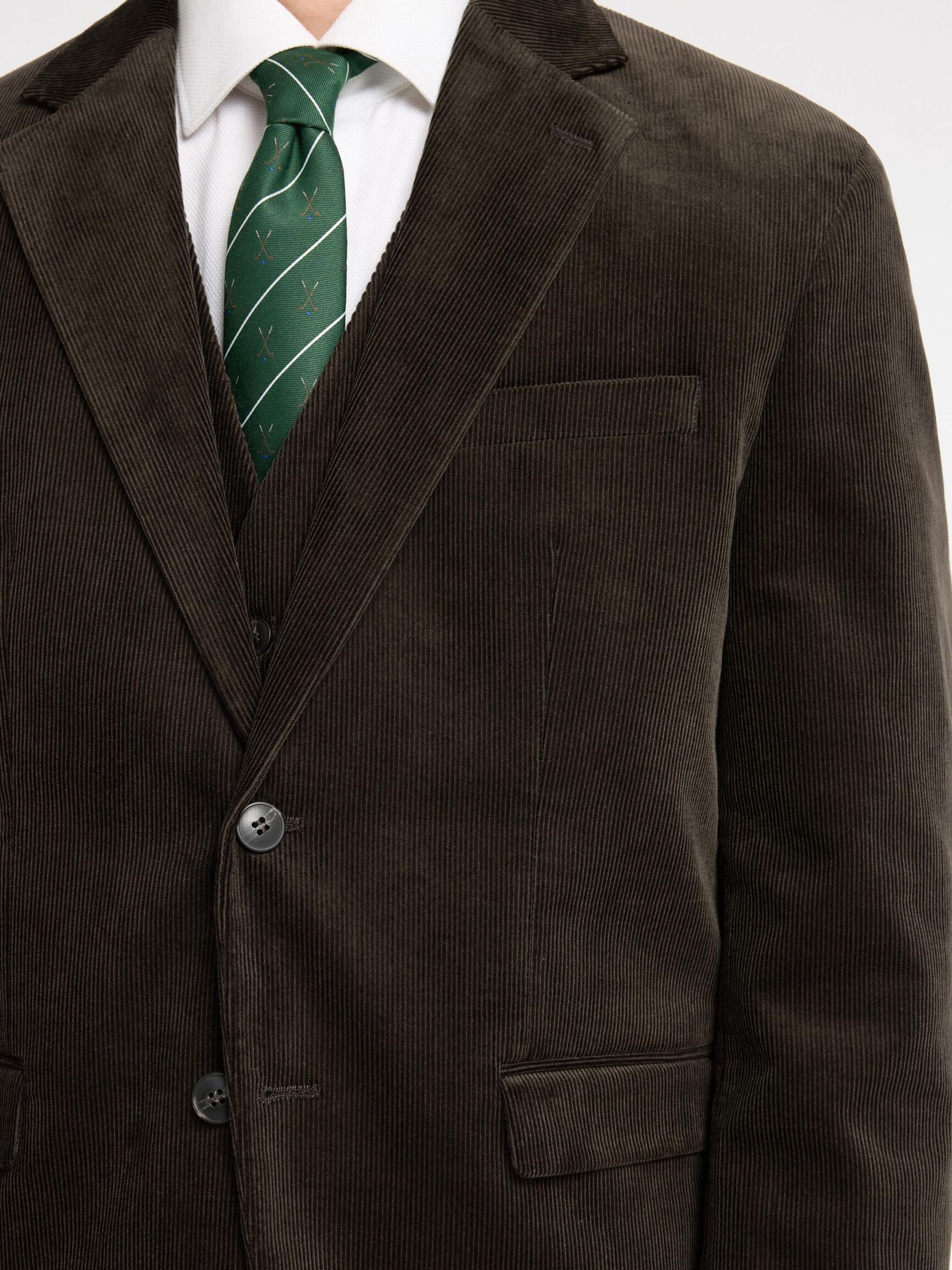 REGULAR FIT CORD BLAZER, Morel, highres