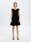 Selected CAP SLEEVE MINI DRESS, Black, highres - 16098098_Black_003.jpg