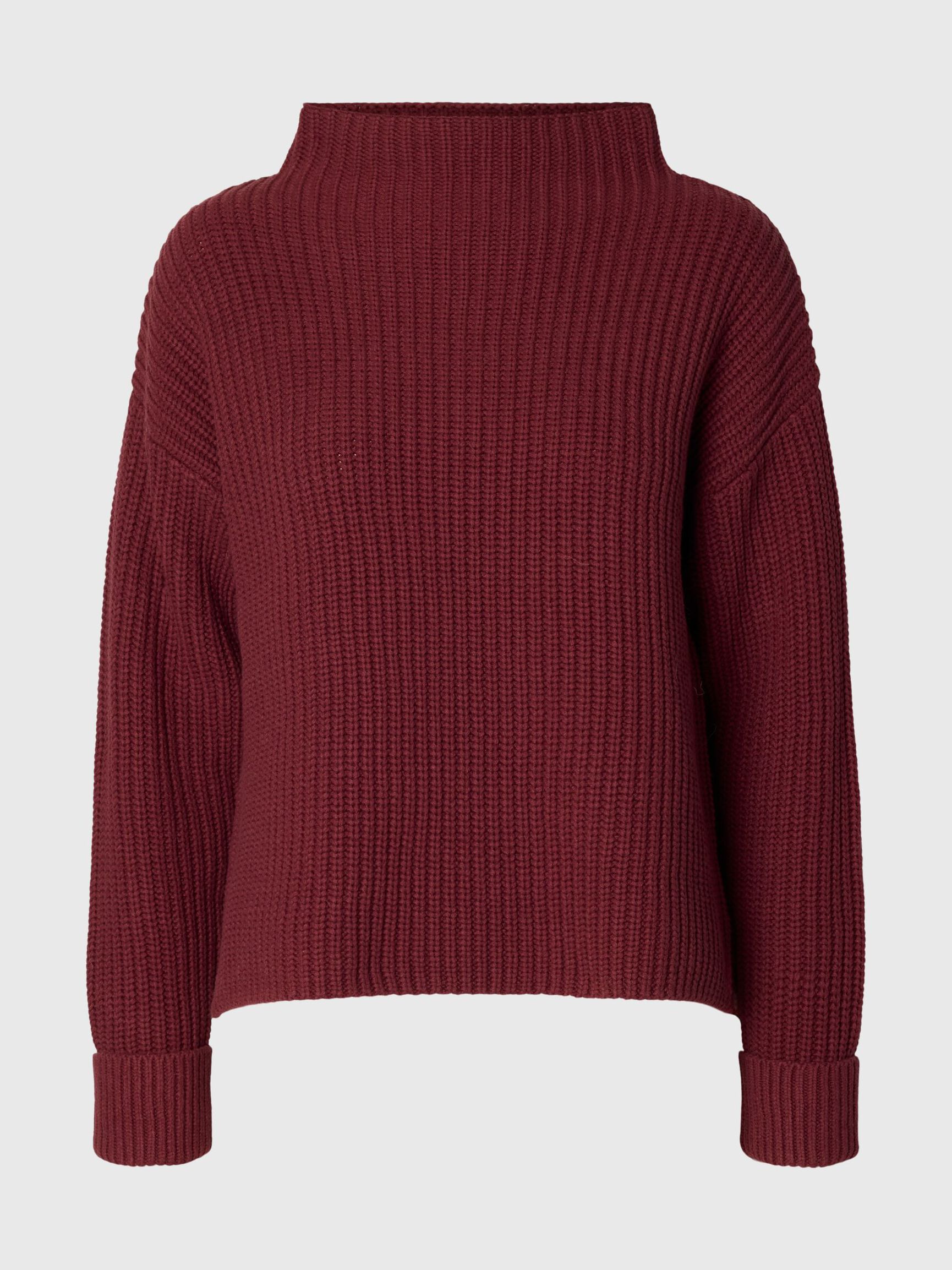 OVERSIZED PULLOVER, Tawny Port, highres