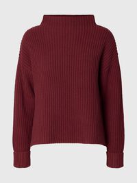 OVERSIZED PULLOVER, Tawny Port, highres