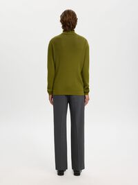 100% MERINO WOOL TURTLENECK, Avocado, highres