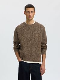 100% COTTON PULLOVER, Turkish Coffee, highres