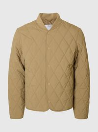 GESTEPPTE WATTIERTE JACKE, Greige, highres