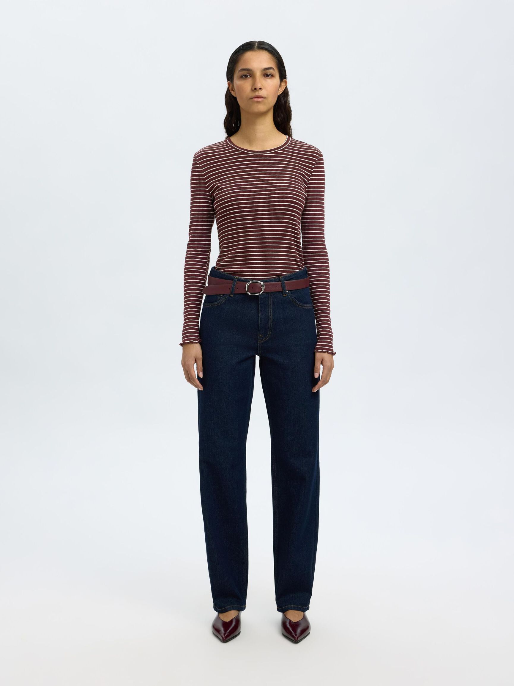 GESTREIFTES LONGSLEEVE, Fig, highres