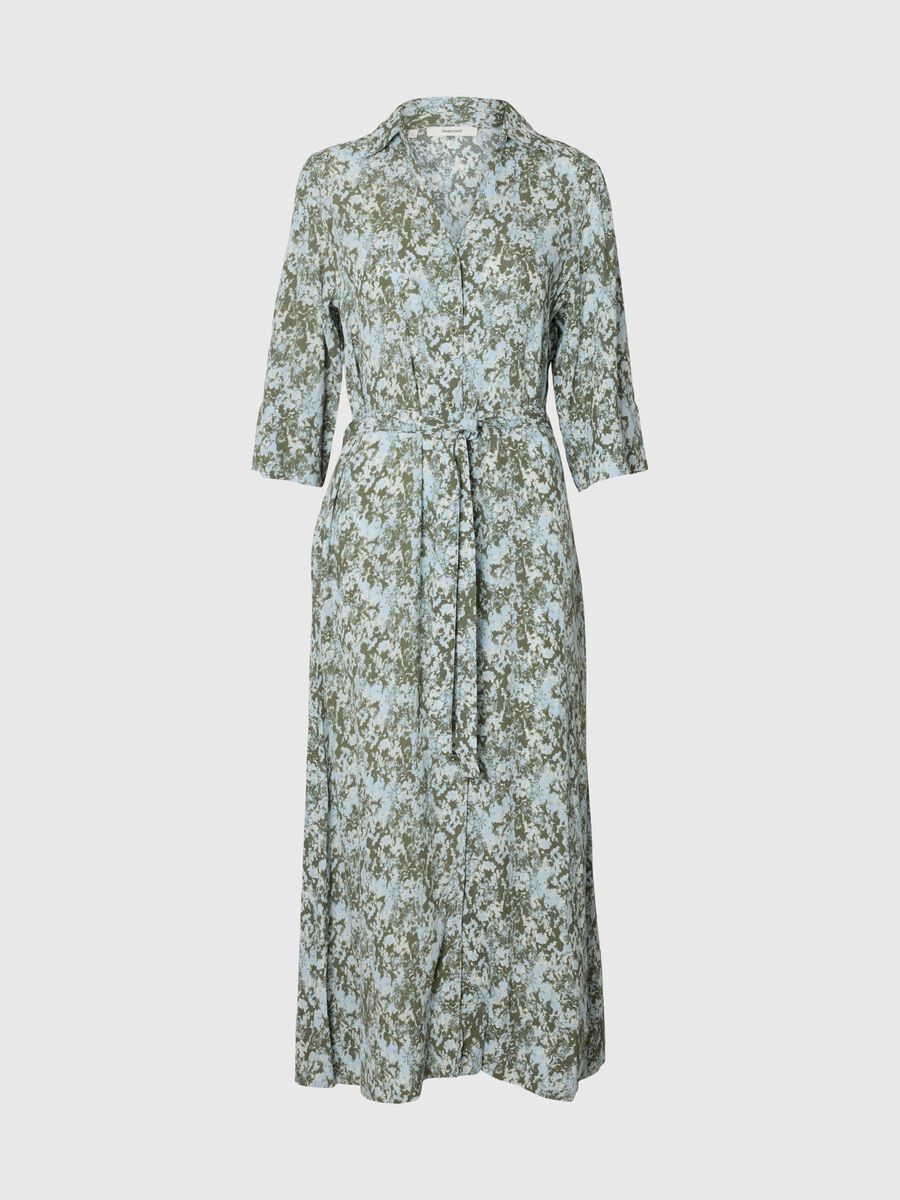 Selected VISKOSE MAXIKLEID, Deep Lichen Green, highres - 16100198_DeepLichenGreen_1239573_001.jpg
