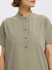 BOMULD KORT KJOLE, Vetiver, highres