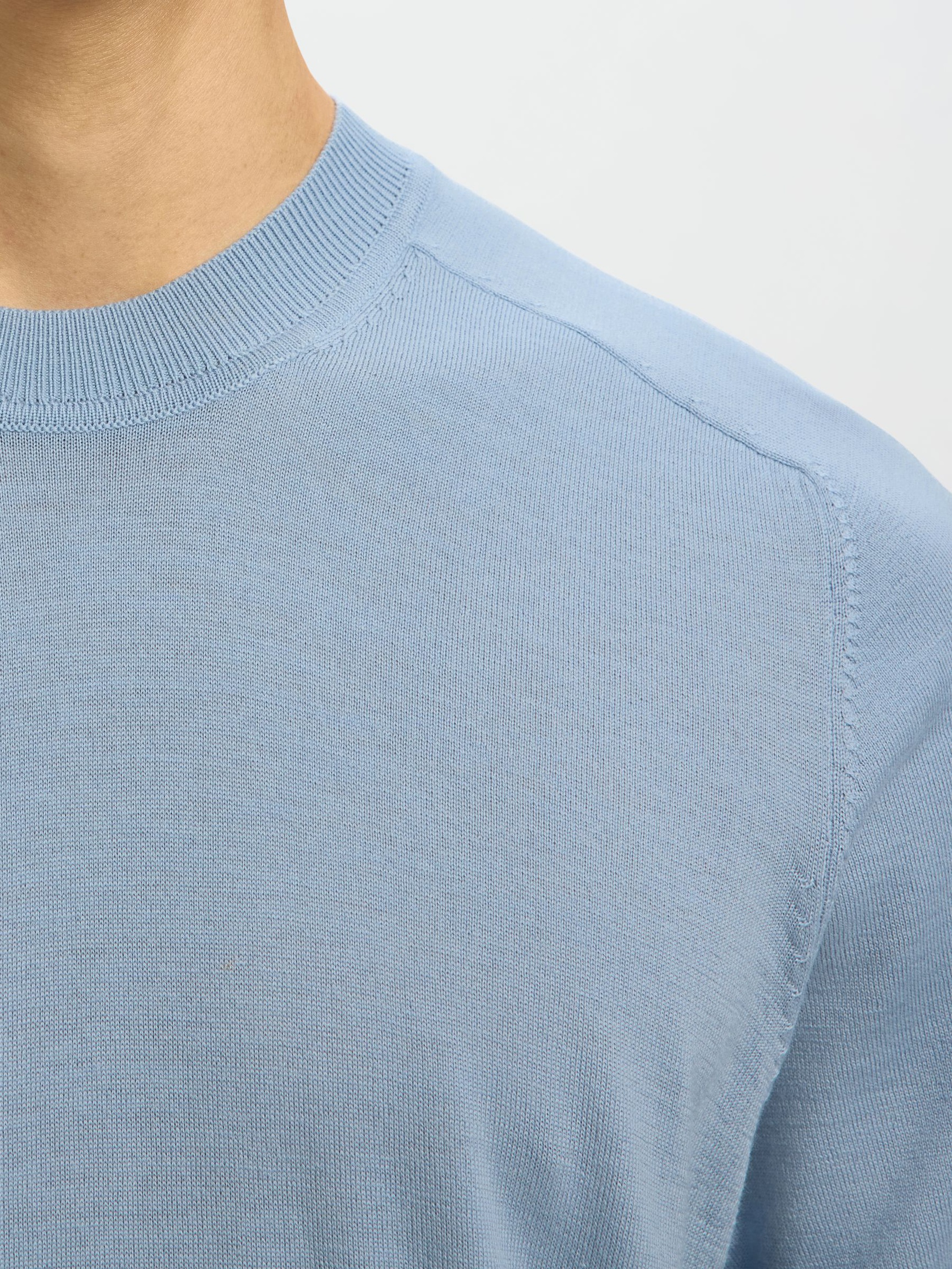 100% MERINO WOOL T-SHIRT, Dusty Blue, highres