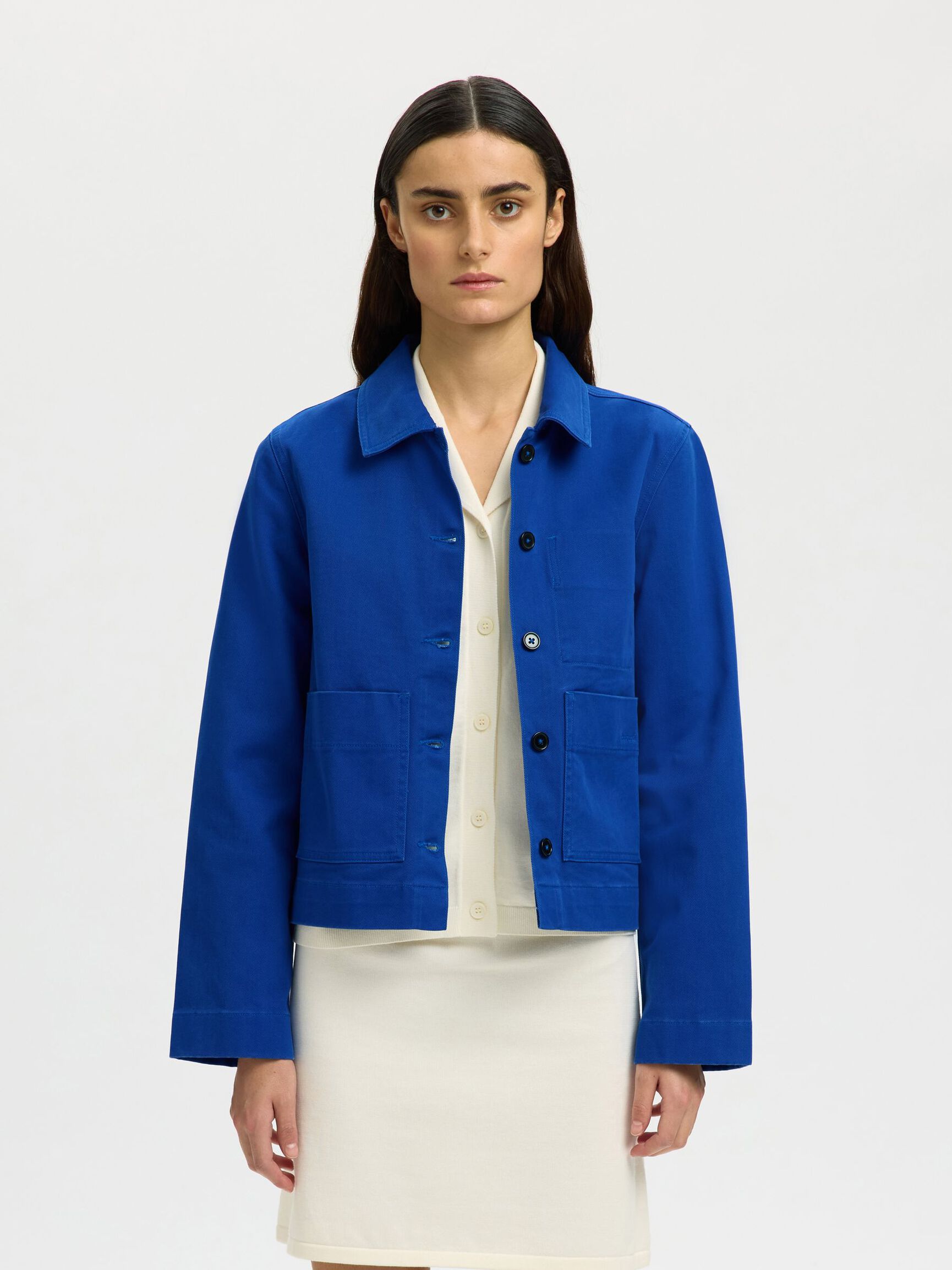 RELAXED FIT  JACKET, Mazarine Blue, highres