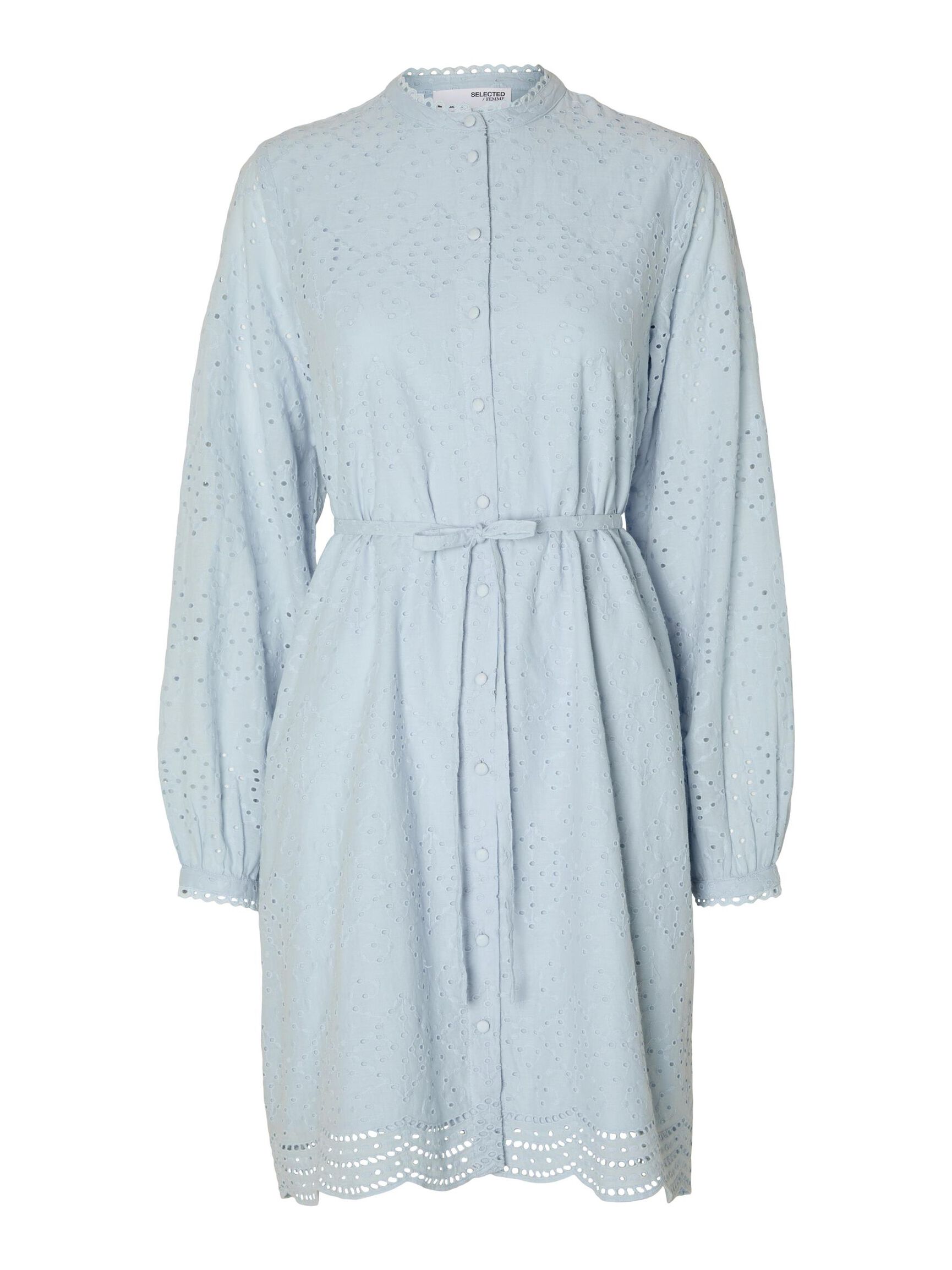 LÅNGÄRMAD SKJORTKLÄNNING, Cashmere Blue, highres