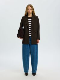 STRIPED BOXY FIT T-SHIRT, Delicioso, highres