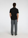 Selected SHORT SLEEVED POLO SHIRT, Black, highres - 16096223_Black_004.jpg