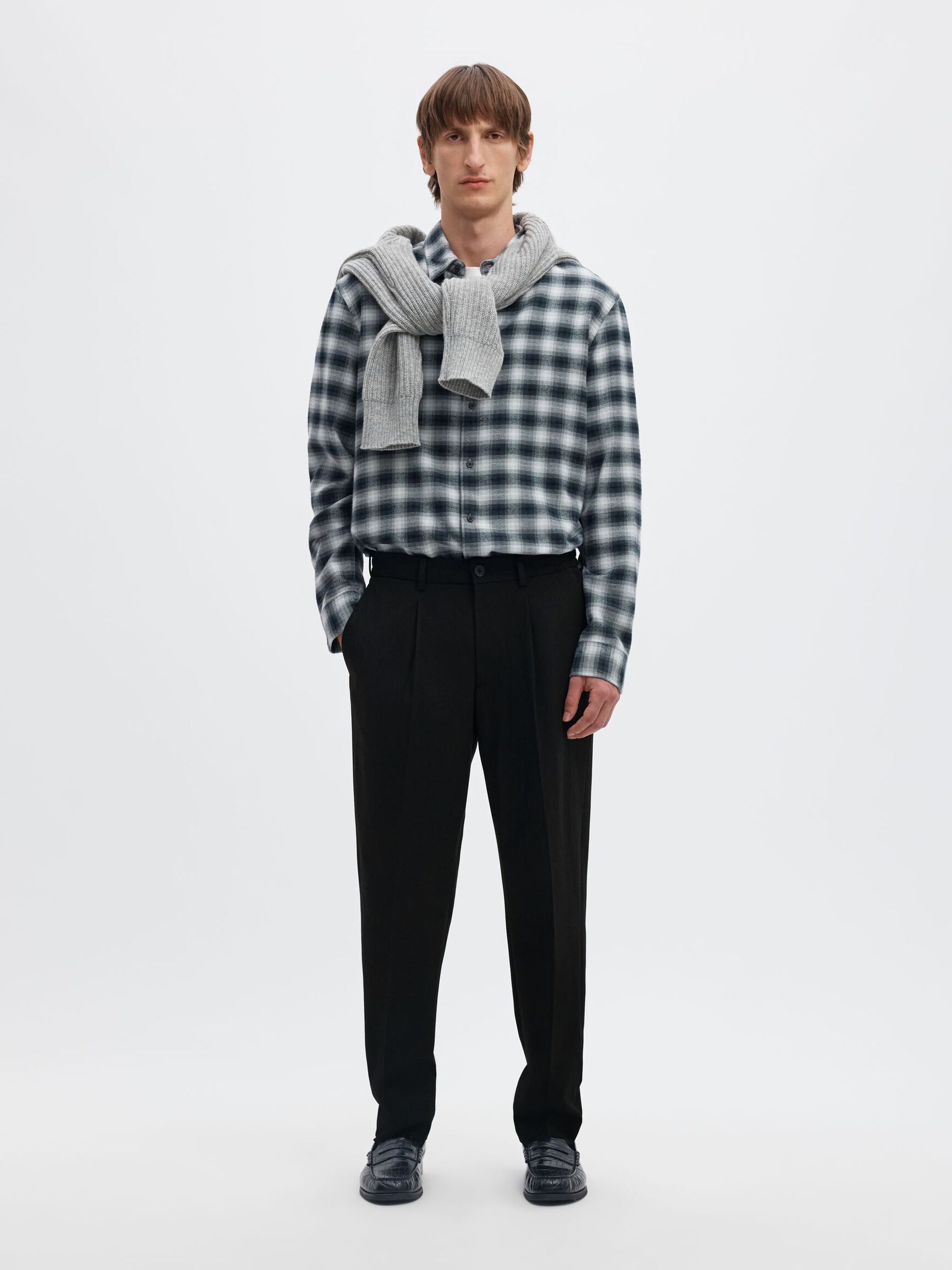190 TAPERED  TROUSERS, Black, highres