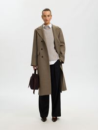 CASHMERE-BLANDING STRIKTRØJE, Irish Cream, highres