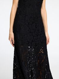 LANG BLONDEKJOLE, Black, highres