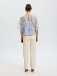 KANT CROP TOP, Cashmere Blue, highres