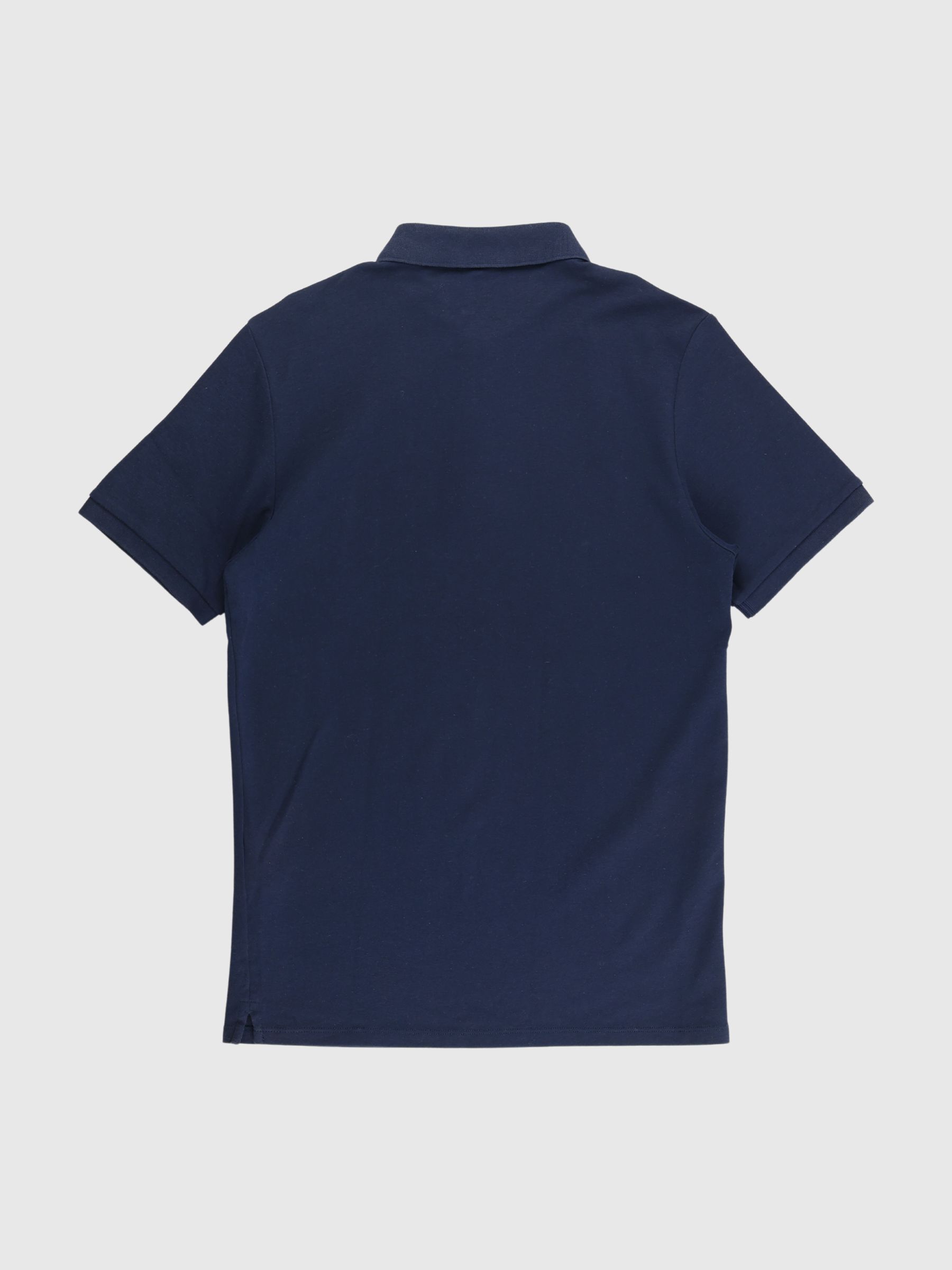 KORTÆRMET JERSEY POLO, Cashmere Blue, highres