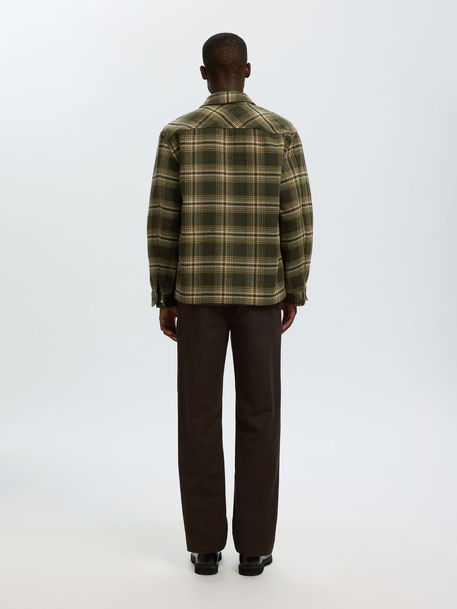 REGULAR FIT OVERSHIRT, Forest Night, highres