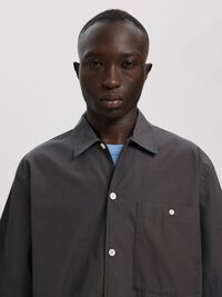 RELAXED FIT SHORT SLEEVED SHIRT, Forged Iron, highres