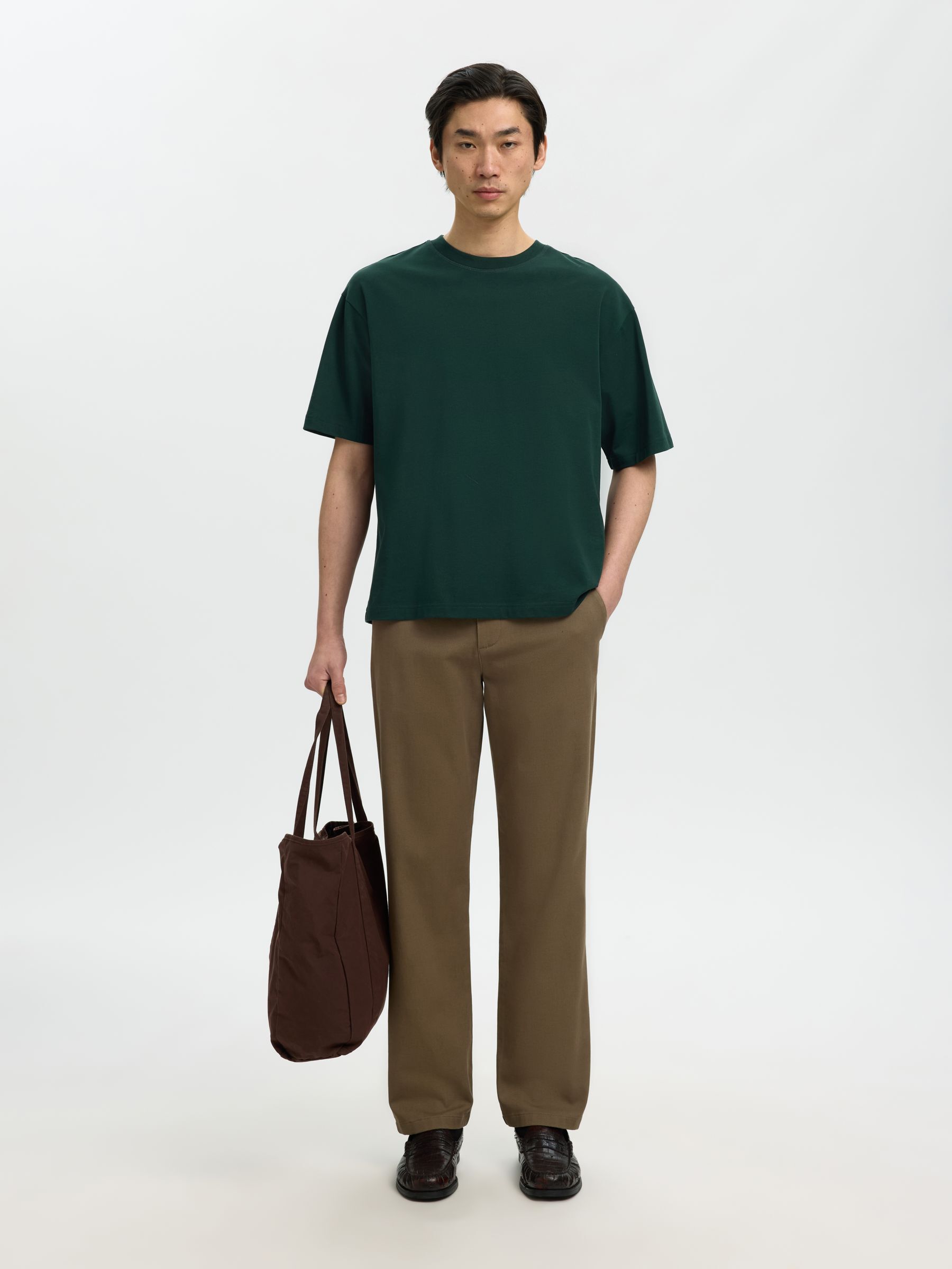 100% COTTON CREWNECK T-SHIRT, Pine Grove, highres
