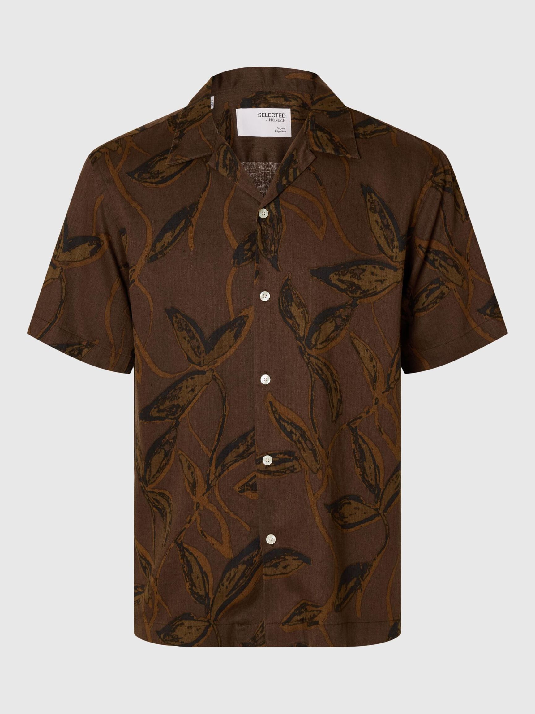 PRINTED SHORT SLEEVED SHIRT, Demitasse, highres