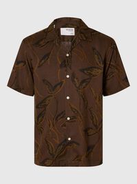 PRINTED SHORT SLEEVED SHIRT, Demitasse, highres