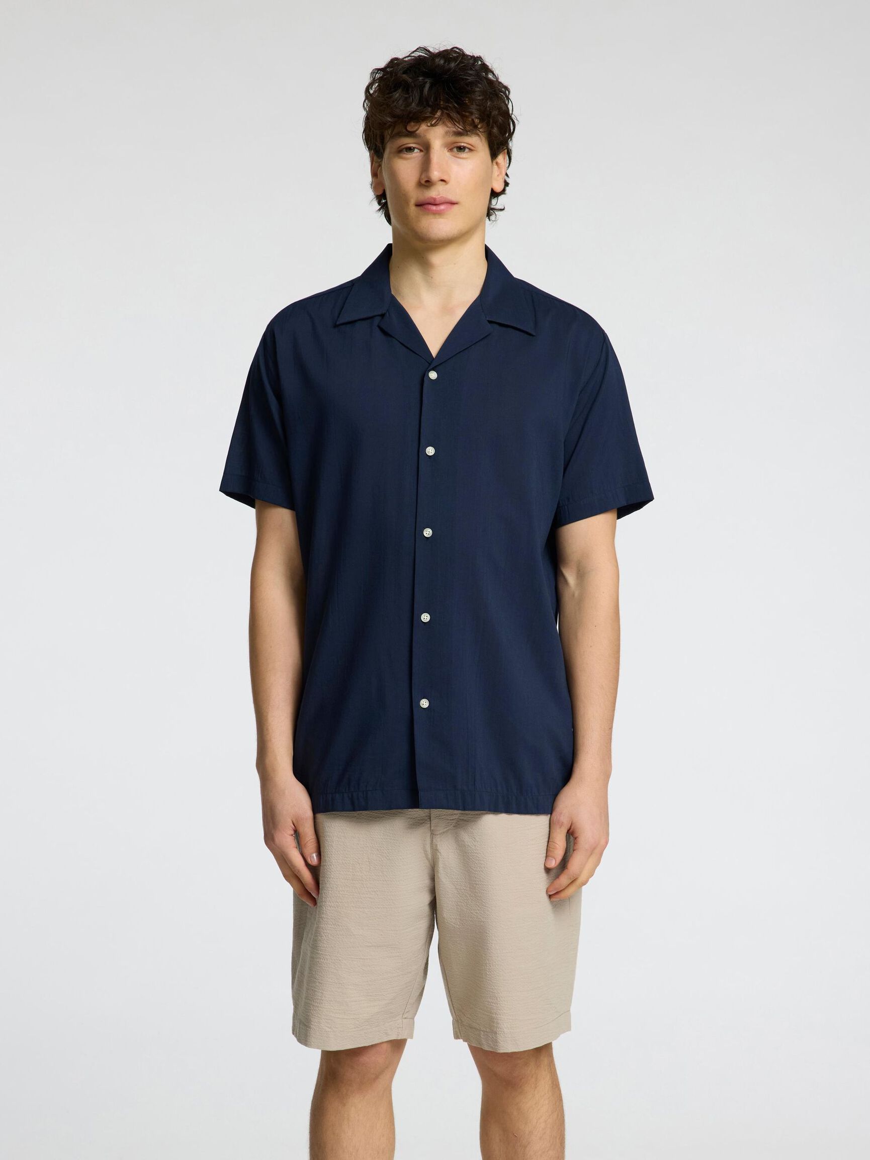 CUBAN COLLAR SHIRT, Sky Captain, highres