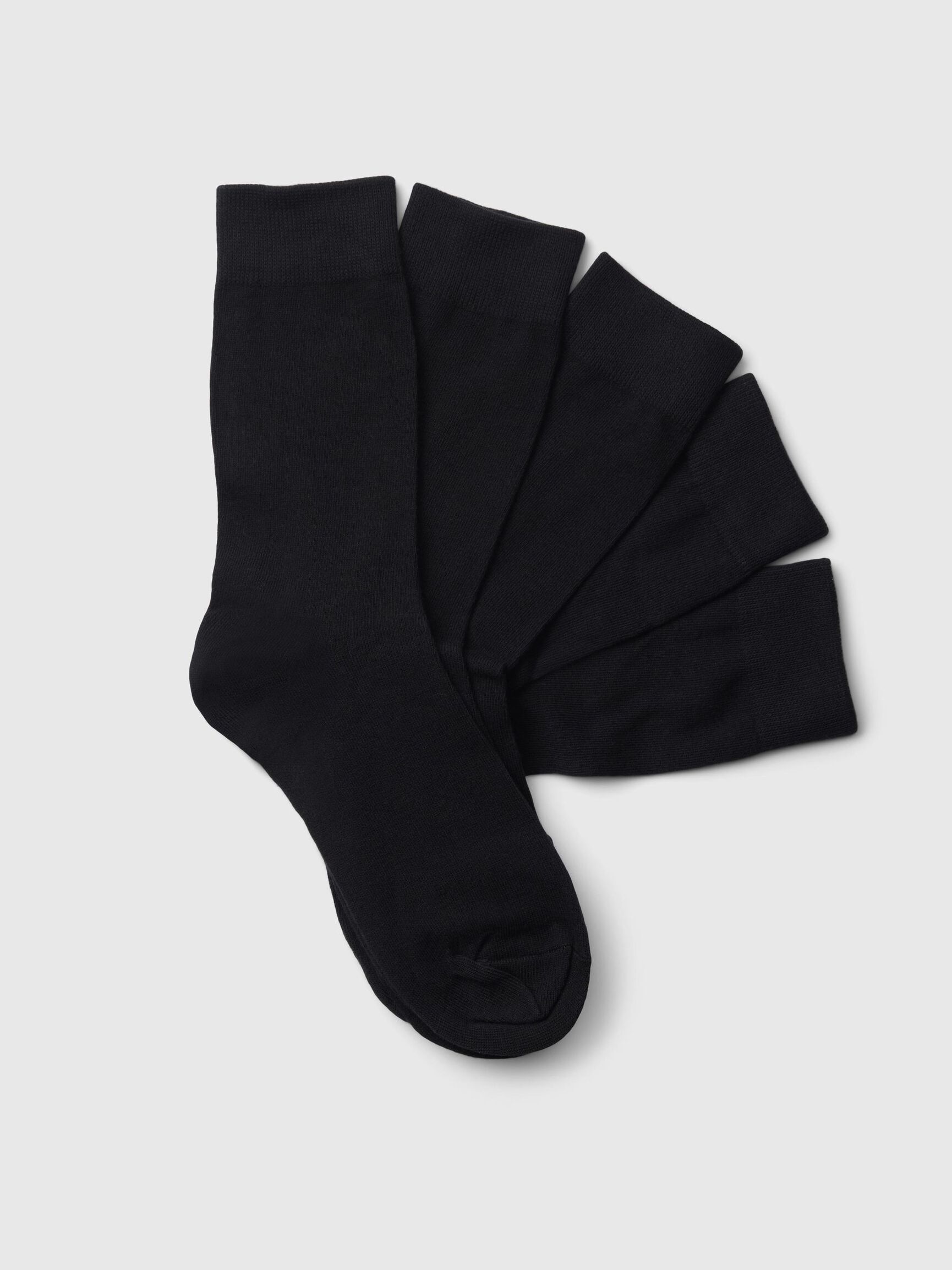 5-PACK STRUMPOR, Black, highres