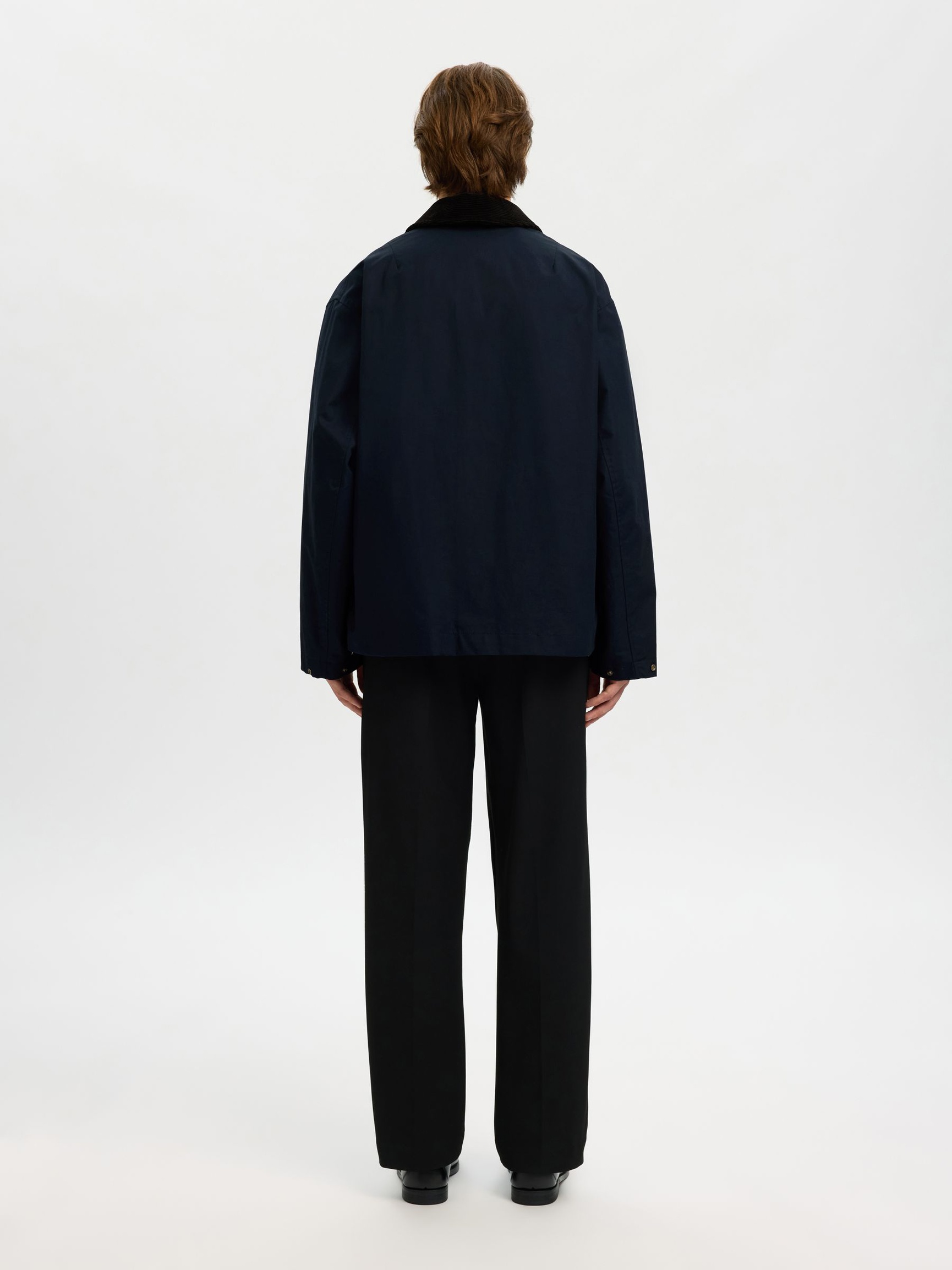 COTTON SHORT JACKET, Sky Captain, highres