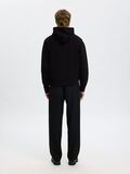 Selected 100% BAUMWOLL HOODIE, Black, highres - 16100000_Black_004.jpg