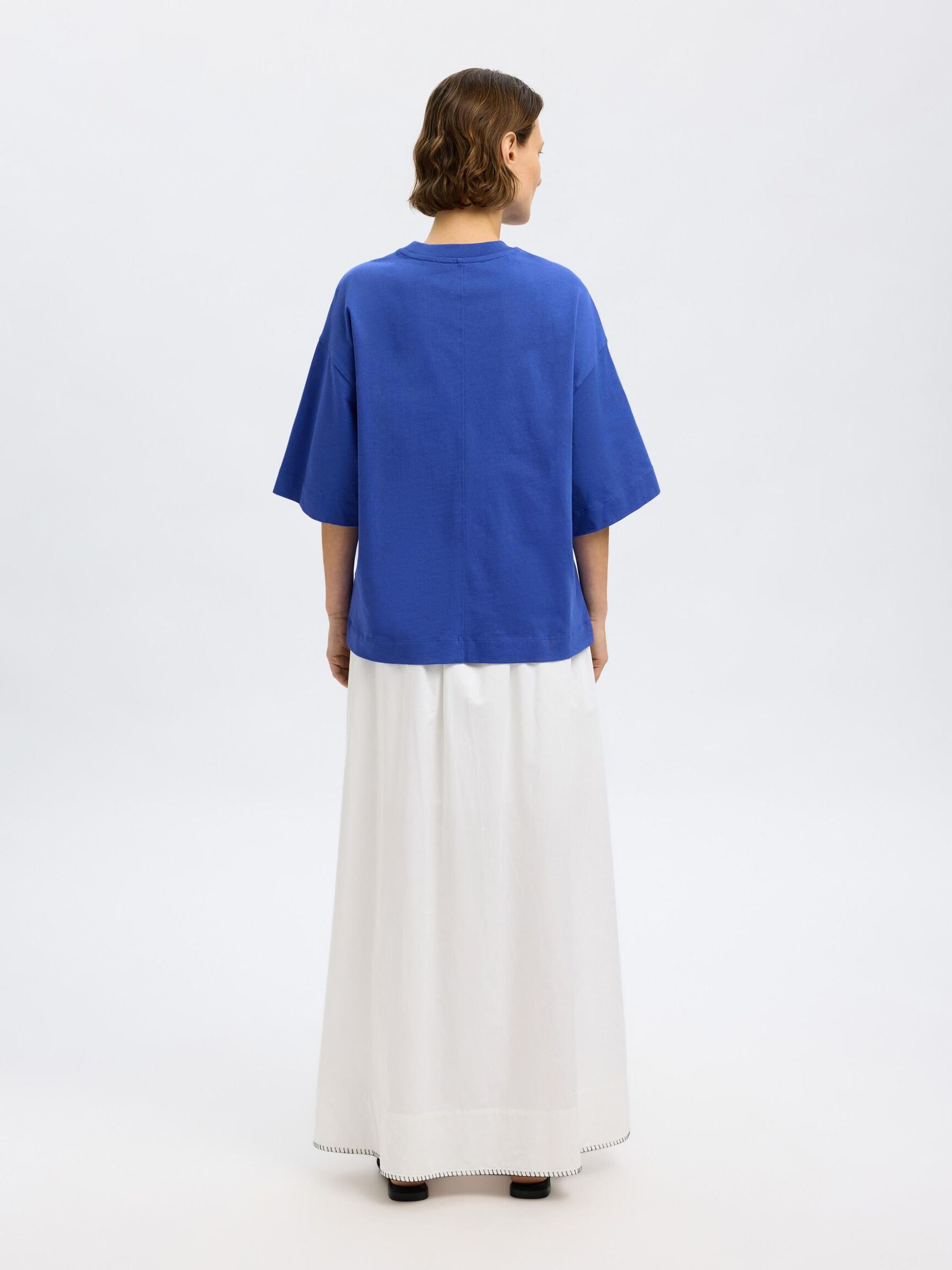 ESSENTIAL OVERSIZED T-SHIRT, Dazzling Blue, highres