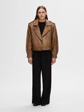 Selected STRUCTURED LEATHER JACKET, Coca Mocha, highres - 16095121_CocaMocha_005.jpg