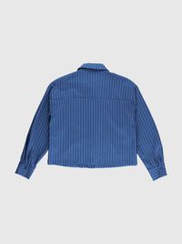 BOXY PINSTRIPE SHIRT, Dark Navy, highres