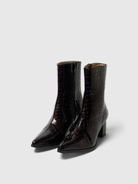 LEATHER ANKLE BOOTS, Fig, highres