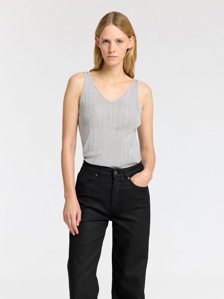 Selected METALLIC TOP, Silver, highres - 16095608_Silver_1152363_003.jpg