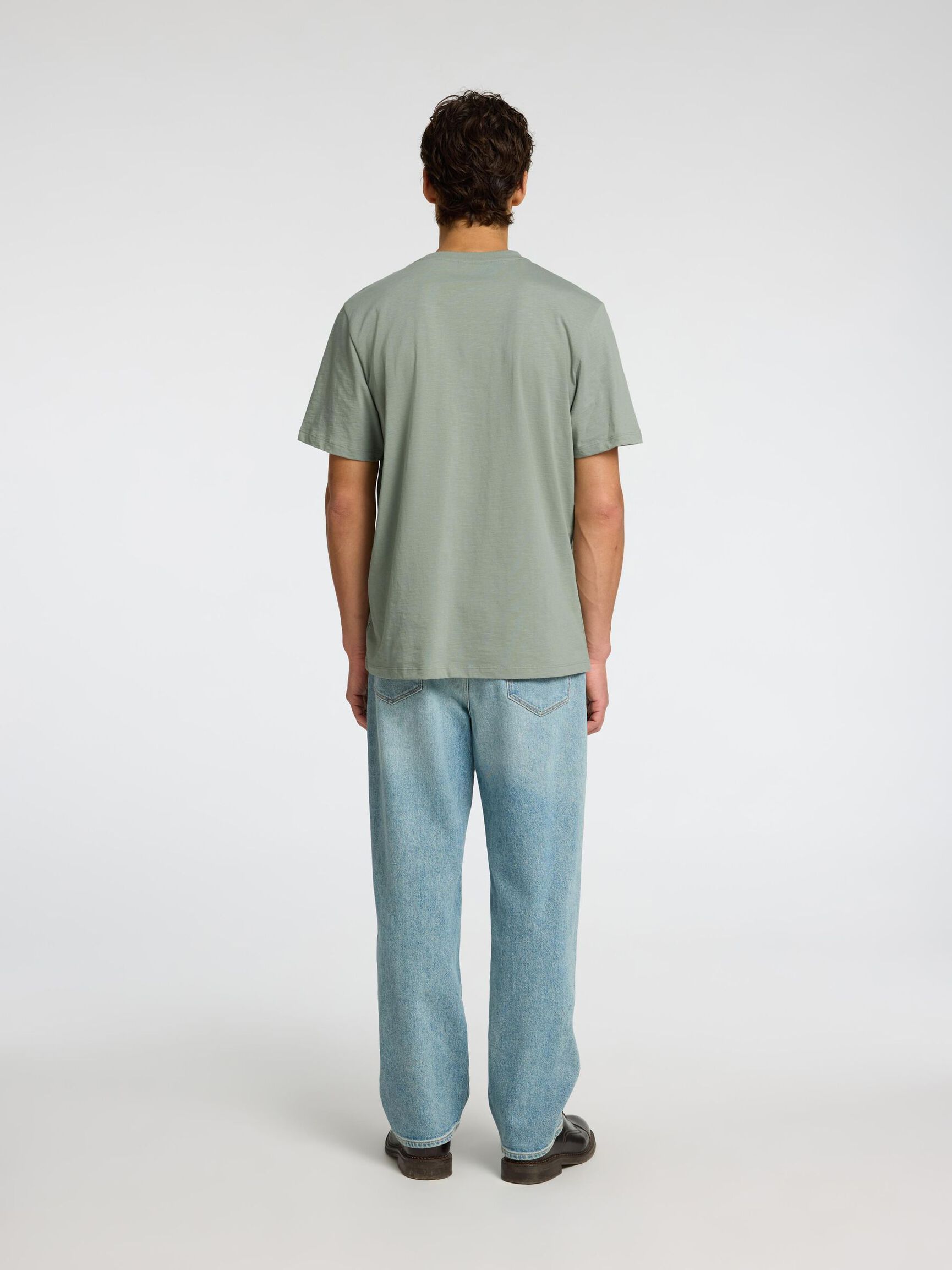 COTTON SLUB T-SHIRT, Iceberg Green, highres